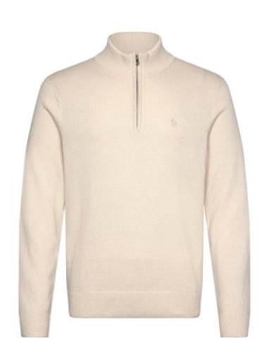 Anf Mens Sweaters Tops Knitwear Half Zip Jumpers Beige Abercrombie & F...