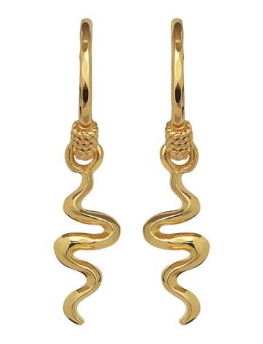 Aryah Earrings Øredobber Smykker Gold Maanesten