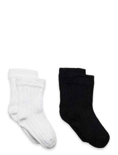 Ankle Sock - Rib Sokker Strømper White Minymo