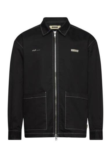 Wbtuck Zip Shirt Designers Shirts Casual Black Woodbird