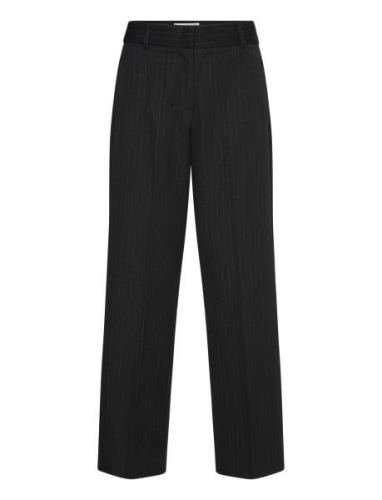 Slfeli-Rita Mw Wide Pant Bottoms Trousers Wide Leg Black Selected Femm...