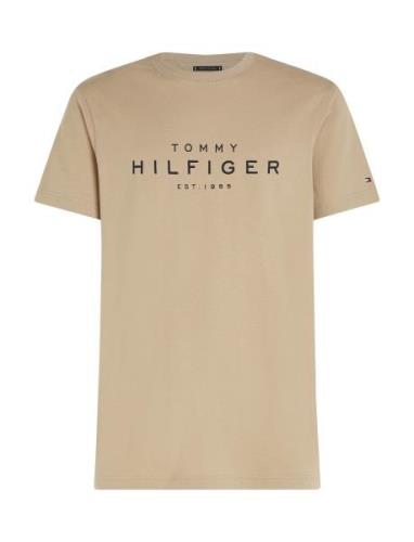 Big Hilfiger Tee Tops T-shirts Short-sleeved Beige Tommy Hilfiger