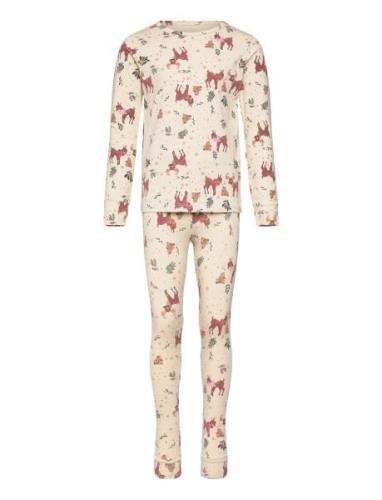 Tnholiday Nightset Pyjamas Sett Beige The New