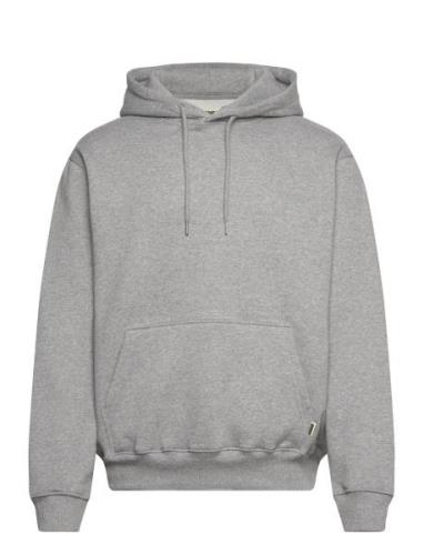 Wbpacs Base Hoodie Tops Sweat-shirts & Hoodies Hoodies Grey Woodbird