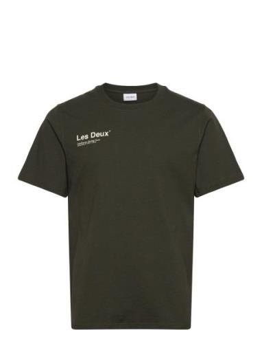 Brody T-Shirt 2.0 Tops T-shirts Short-sleeved Khaki Green Les Deux