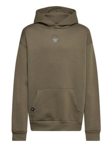 Po-Pull-Over Hoody Sport Sweat-shirts & Hoodies Hoodies Khaki Green Co...