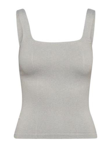 Luxe Seamless Singlet Sport T-shirts & Tops Sleeveless Grey Aim´n