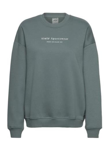 Serif Sweatshirt Sport Sweat-shirts & Hoodies Sweat-shirts Green Aim´n