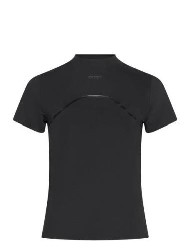 Align Top Sport T-shirts & Tops Short-sleeved Black Aim´n