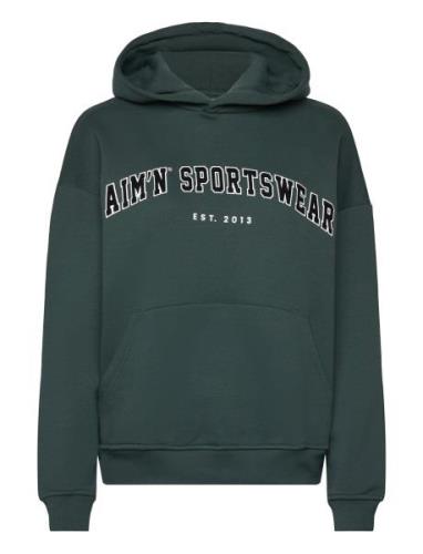 Varsity Sweat Hood Sport Sweat-shirts & Hoodies Hoodies Green Aim´n