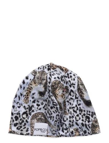 Beanie Leopard Accessories Headwear Hats Beanie Beige POP & CO