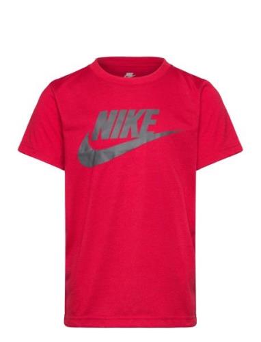 Te-S/S Tee Tops Shirts Short-sleeved Shirts Red Nike