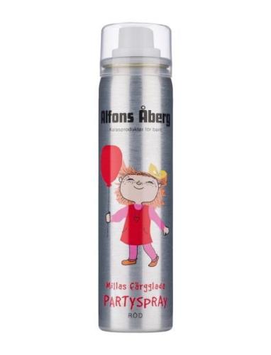 Millas Färgglada Partyspray 80 Ml Hårtilbehør Red Alfons Åberg