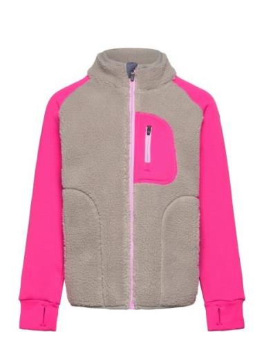 Fleece Jacket Outerwear Fleece Outerwear Fleece Jackets Pink Color Kid...