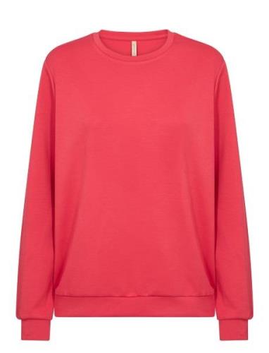 Sc-Banu Tops Sweat-shirts & Hoodies Sweat-shirts Pink Soyaconcept