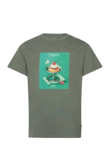 Sdnong Tops T-shirts Short-sleeved Green Solid