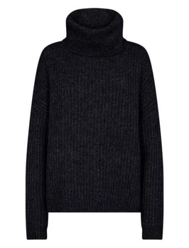 Sc-Torino Tops Knitwear Turtleneck Black Soyaconcept