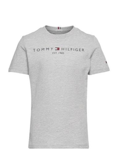 Essential Tee S/S Tops T-shirts Short-sleeved Grey Tommy Hilfiger