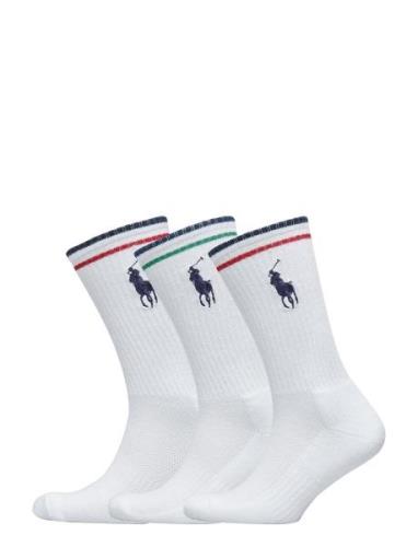 Big Pony Athletic Crew Sock 3-Pack Underwear Socks Regular Socks White...