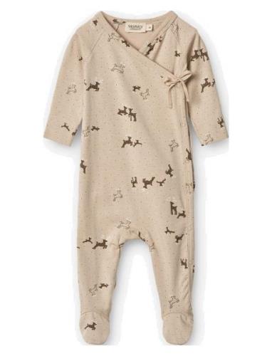 Rubetta Langermet Bodysuit Beige MarMar Copenhagen