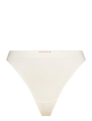 Bamboo Seamless String Brief Stringtruse Undertøy Cream CCDK Copenhage...