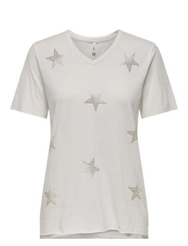 Onllucy Life Star S/S V-Neck Cs Top Tops T-shirts & Tops Short-sleeved...