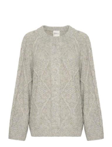 Veramw Knit Pullover Tops Knitwear Jumpers Grey My Essential Wardrobe