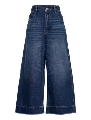 Praeed-J Trousers Bottoms Jeans Wide Jeans Blue Diesel