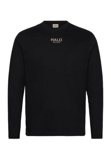 Halo Graphic L/S T-Shirt 01 Tops T-shirts Long-sleeved Black HALO