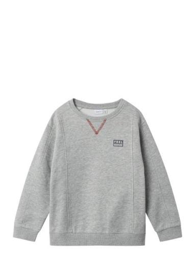 Nkmlore Ls Nreg Swe Bru Tops Sweat-shirts & Hoodies Sweat-shirts Grey ...