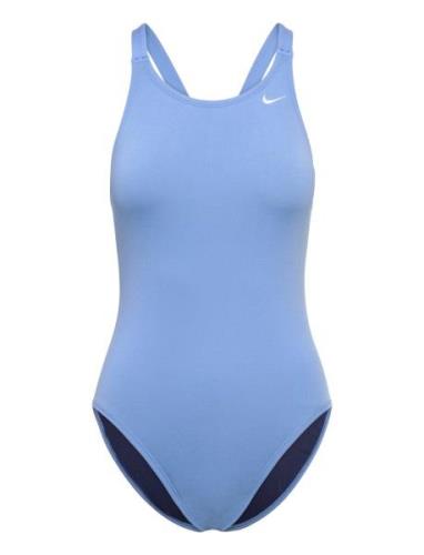 Nike Hydrastrong Solid Fastback Piece Sport Swimsuits Blue NIKE SWIM