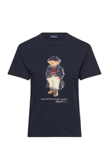 Polo Bear Logo Cotton Jersey Tee Tops T-shirts & Tops Short-sleeved Na...