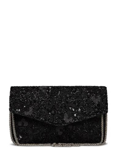 Wintery Paradi Bag Bags Clutches Black Becksöndergaard