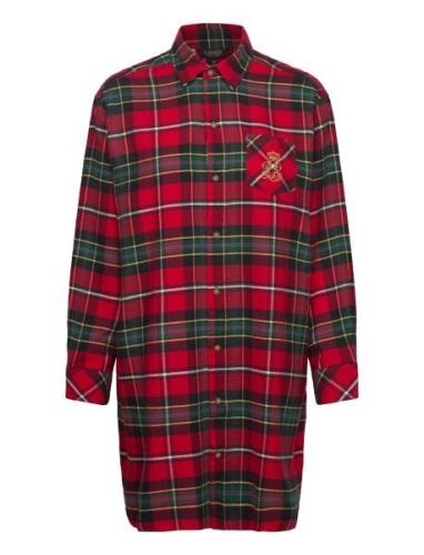 Lrl L/S His Sleepshirt Topp Red Lauren Ralph Lauren Homewear