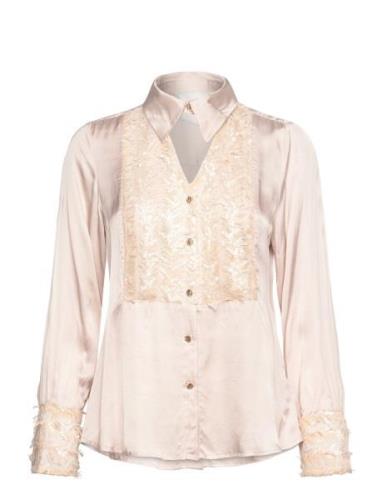 Gilliflowerbbbalida Shirt Tops Blouses Long-sleeved Cream Bruuns Bazaa...