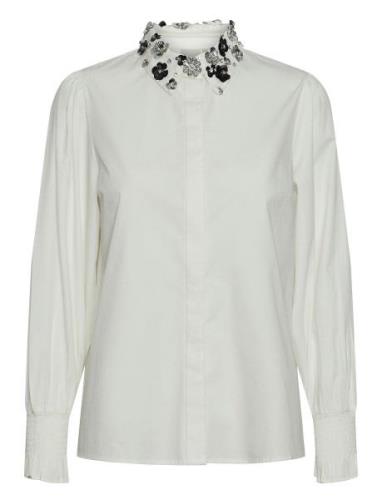 Yasboa Ls Shirt S. - Show Tops Shirts Long-sleeved White YAS