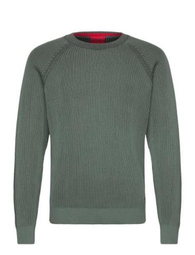 Squizzo Tops Knitwear Round Necks Green HUGO