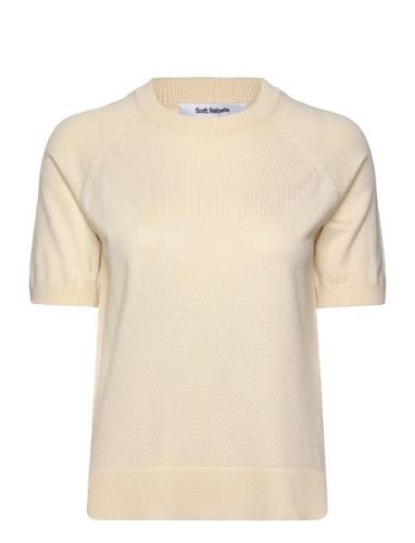 Srmarla Ss O-Neck Knit Tops Knitwear Jumpers Cream Soft Rebels