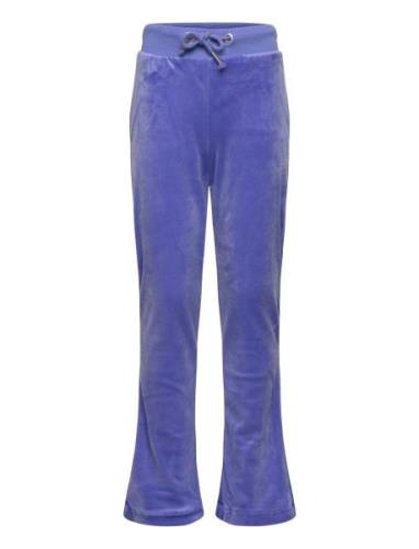 Diamante Bootcut Jogger Bottoms Sweatpants Purple Juicy Couture