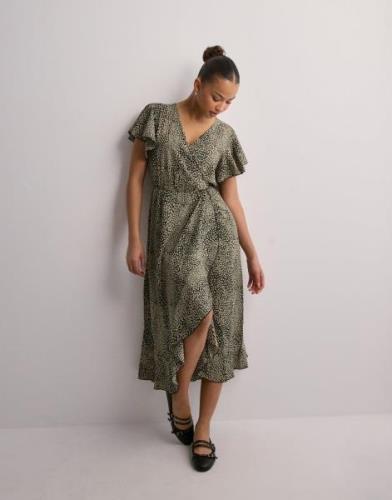 JDY - Multi/Mønstrete - Jdypiper S/S Midi Flounce Dress Wvn