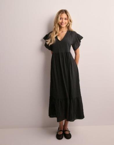 Object Collectors Item - Svart - Objvita S/S Long Dress 120