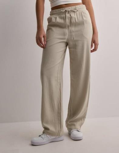 Vero Moda - Beige - Vmjesmilo Wide Pants Wvn Ga Noos