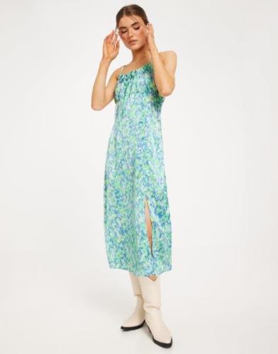 JDY - Multi/Mønstrete - Jdyfifi S/L Midi Fitted Dress Wvn