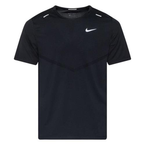 Nike Løpe t-skjorte Dri-FIT Rise 365 - Sort/Sølv