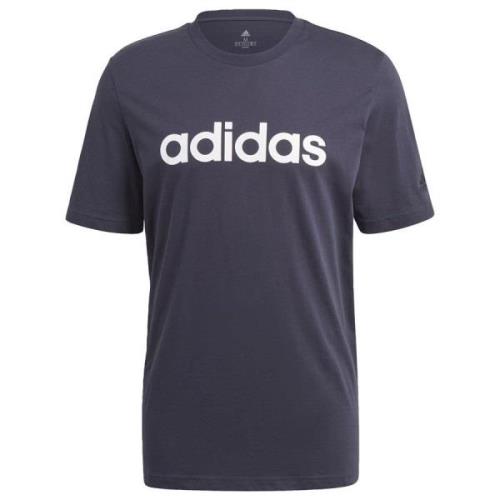 adidas T-Skjorte Essentials Linear - Navy/Hvit