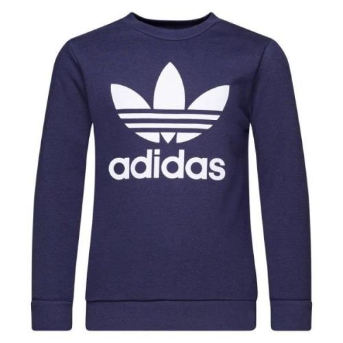 adidas Originals Genser Crewneck Adicolor Classics Trefoil - Blå/Hvit ...