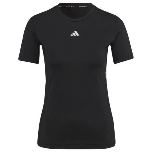 adidas Trenings T-Skjorte Techfit - Sort/Hvit Dame