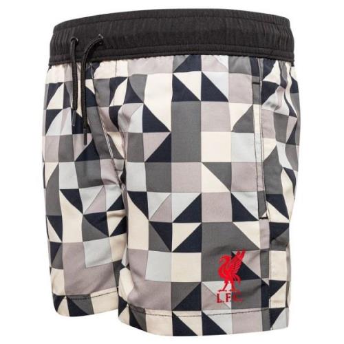 Liverpool Badeshorts Geometric - Grå/Hvit/Sort Barn