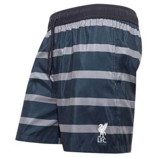 Liverpool Badeshorts Striped - Sort/Grå