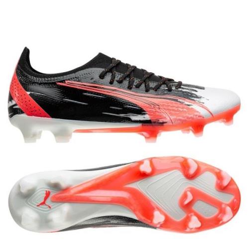 PUMA X Unisport Ultra Ultimate FG/AG Ran out of ink - Hvit/Rød/Sort LI...